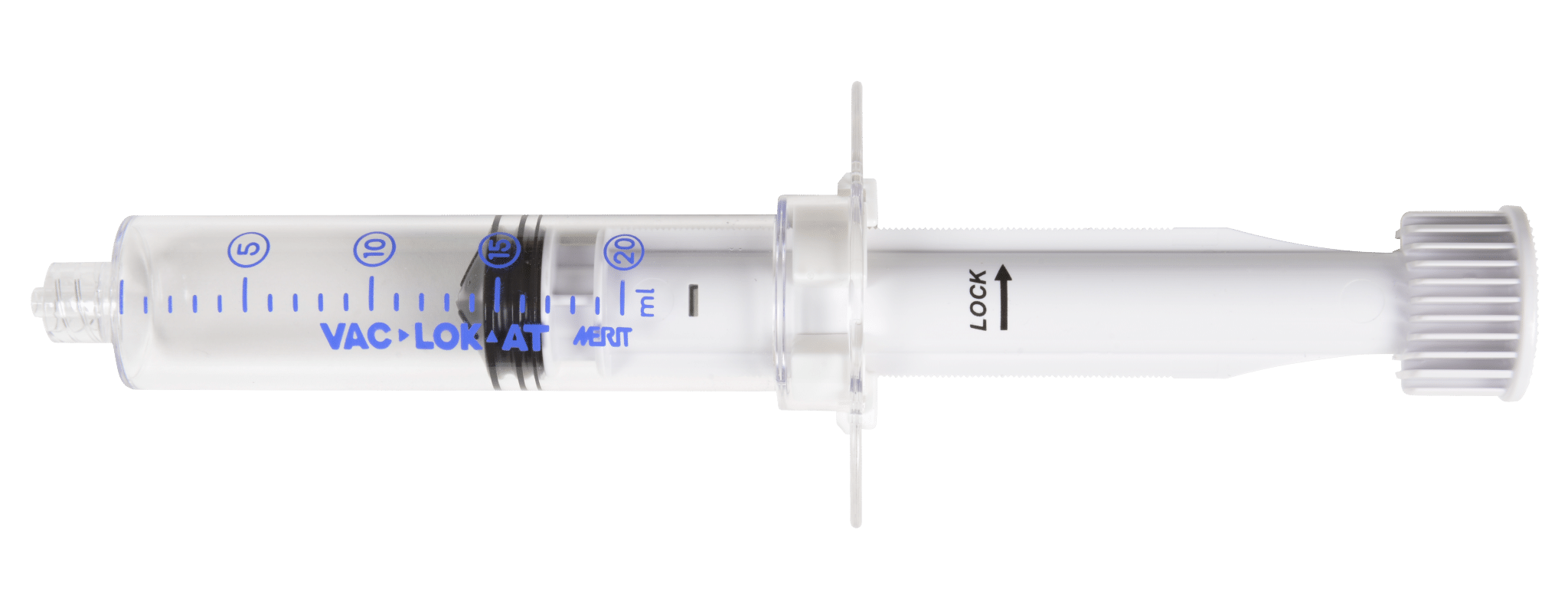 VacLok AT locking syringe by Merit Medical