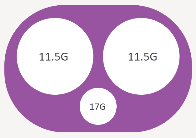 Image designed to show that internal 17G lumen is separate from dialysis lumens